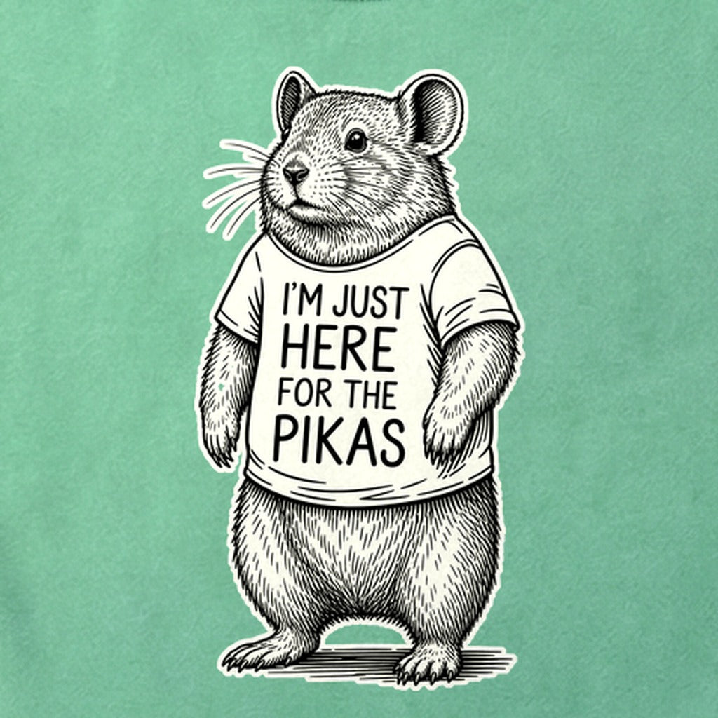 I'm Just Here for the Pikas Cotton T-Shirt