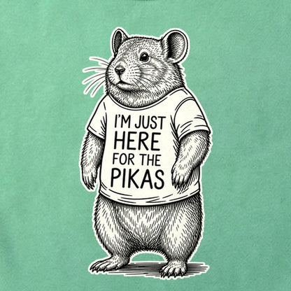 I'm Just Here for the Pikas Cotton T-Shirt