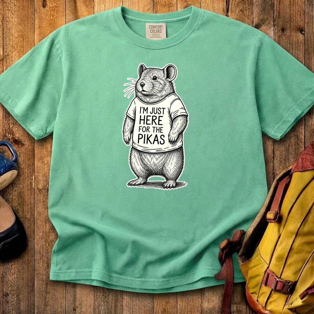 I'm Just Here for the Pikas Cotton T-Shirt