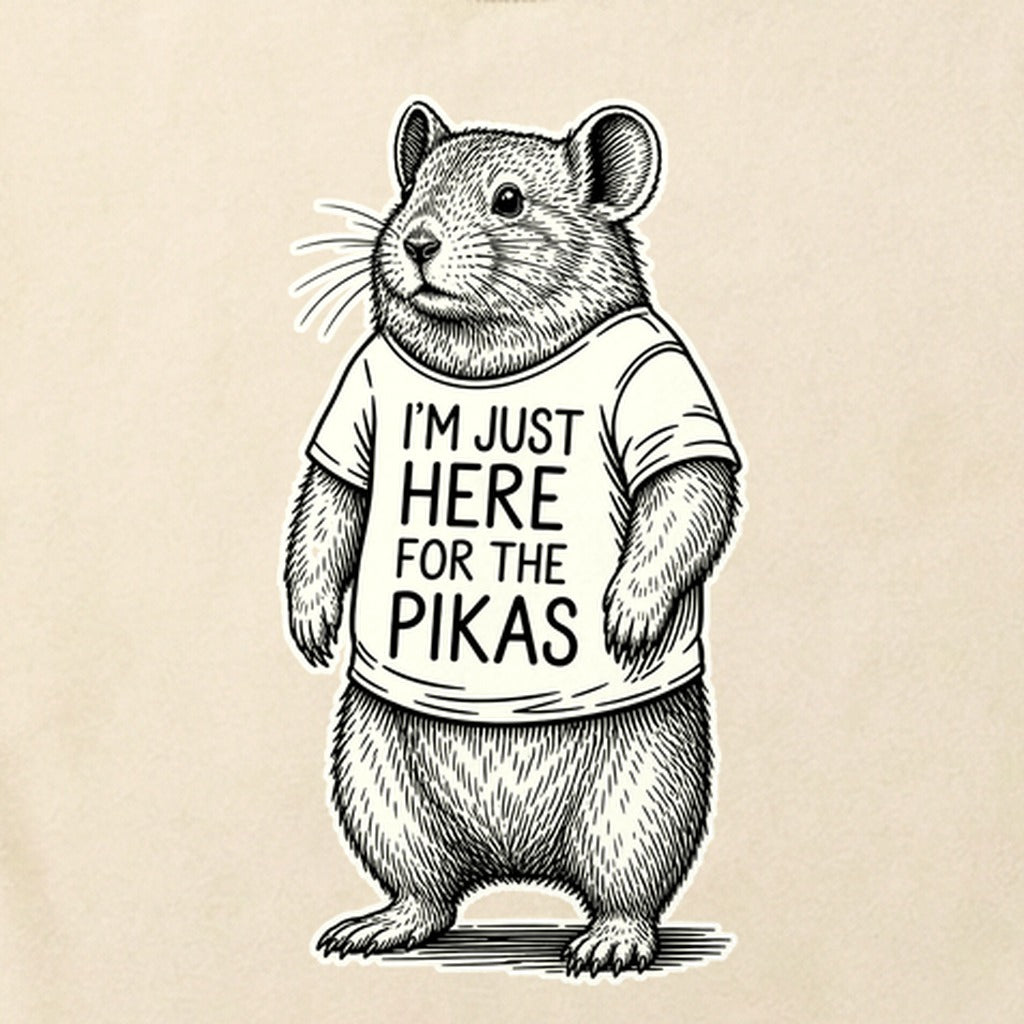 I'm Just Here for the Pikas Cotton T-Shirt