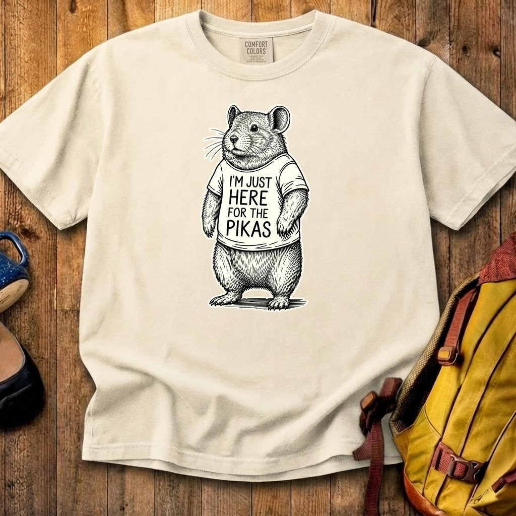 I'm Just Here for the Pikas Cotton T-Shirt