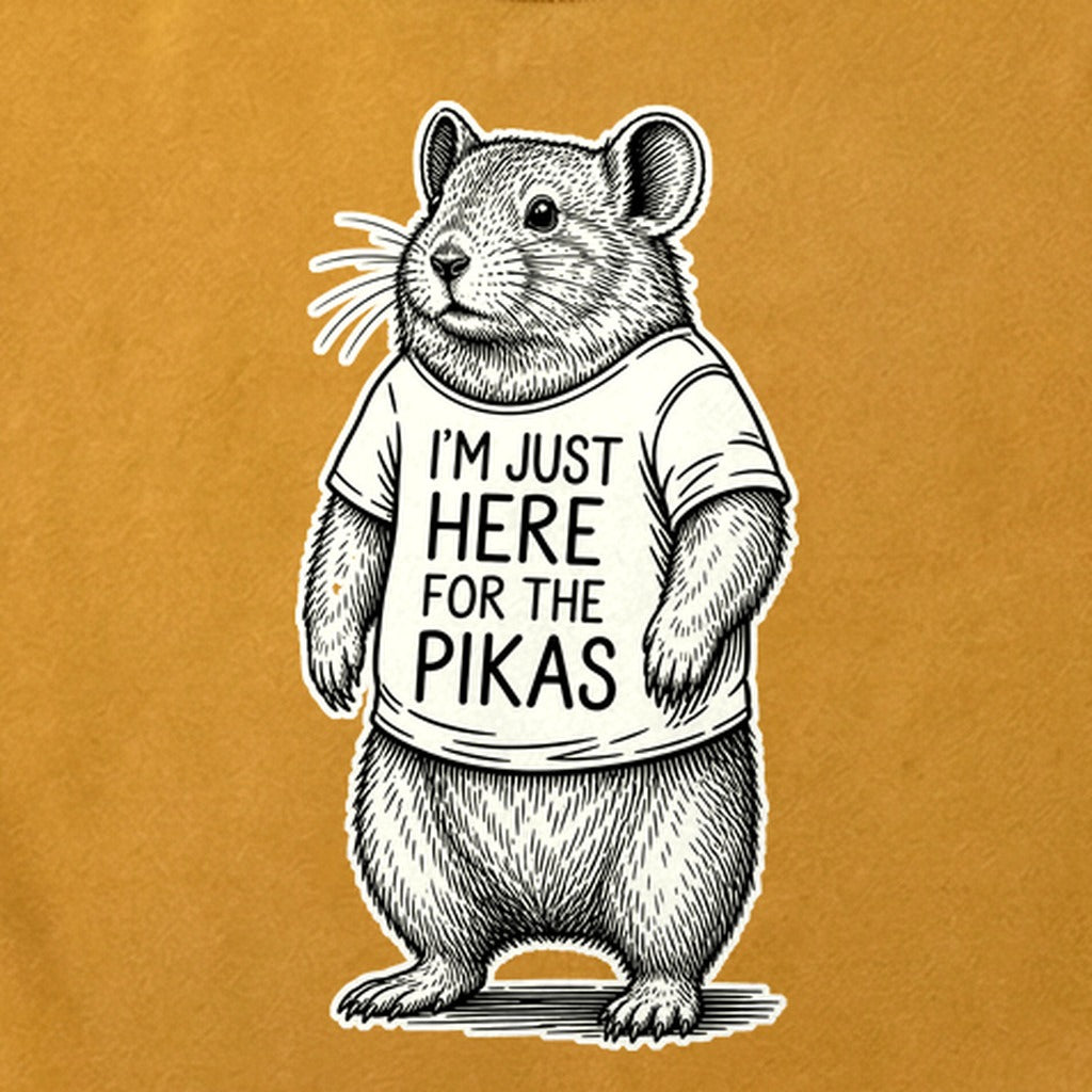 I'm Just Here for the Pikas Cotton T-Shirt