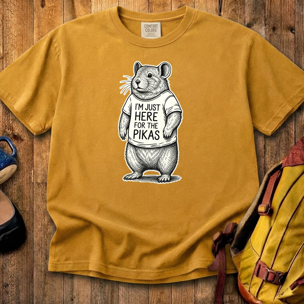 I'm Just Here for the Pikas Cotton T-Shirt