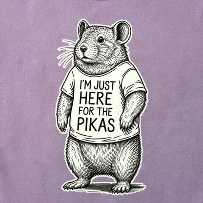 I'm Just Here for the Pikas Cotton T-Shirt