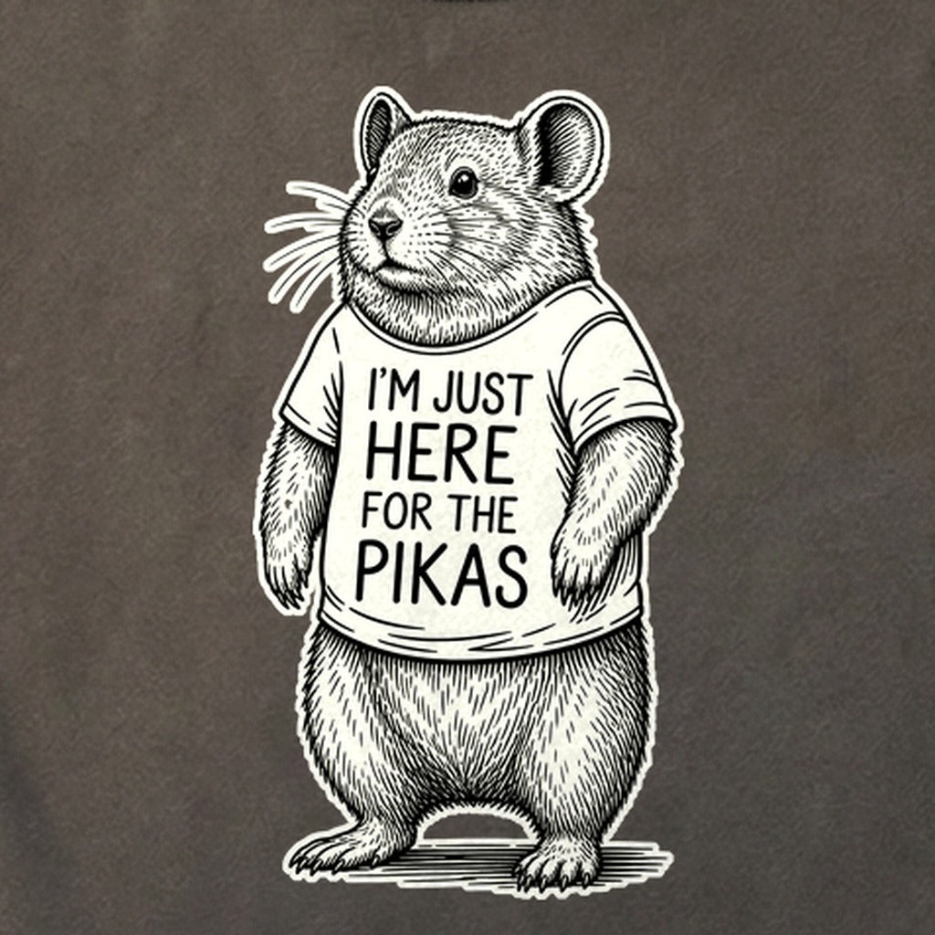 I'm Just Here for the Pikas Cotton T-Shirt