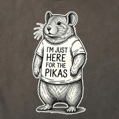 I'm Just Here for the Pikas Cotton T-Shirt