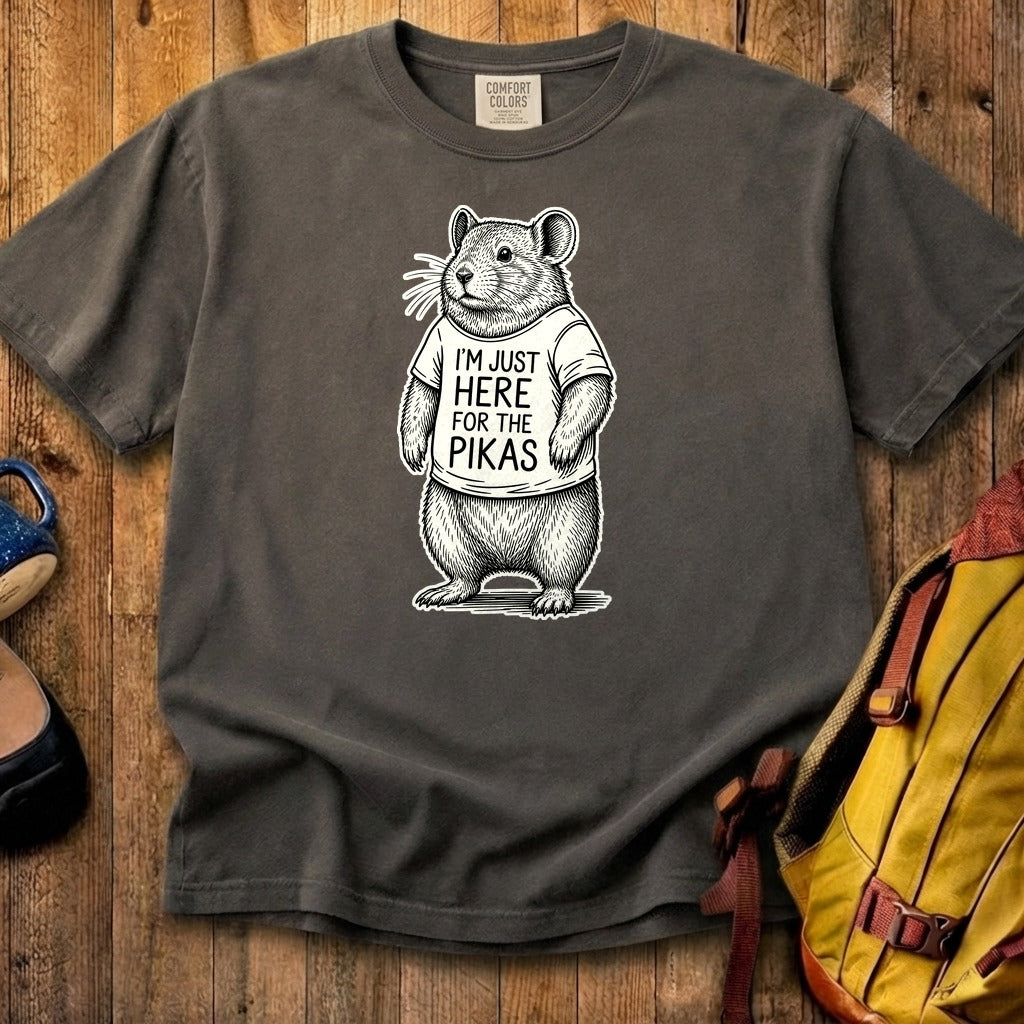 I'm Just Here for the Pikas Cotton T-Shirt