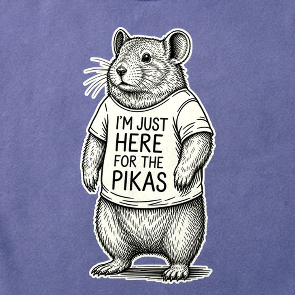 I'm Just Here for the Pikas Cotton T-Shirt