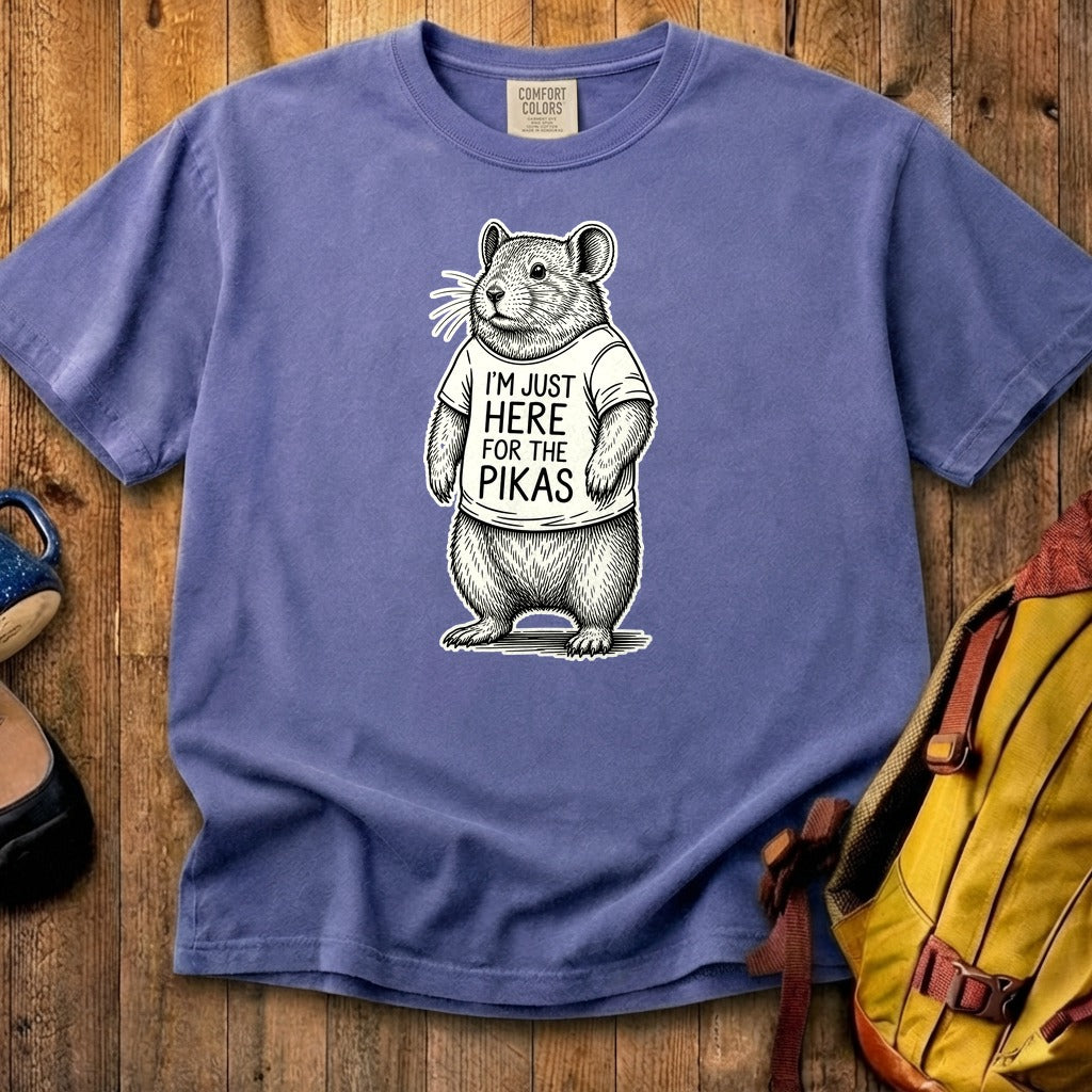 I'm Just Here for the Pikas Cotton T-Shirt