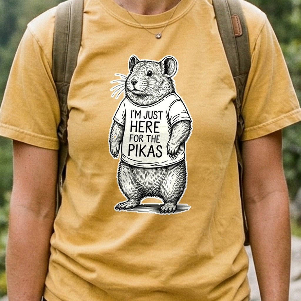I'm Just Here for the Pikas Cotton T-Shirt