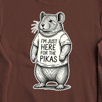 I'm Just Here for the Pikas Crewneck Sweatshirt