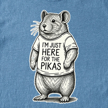 I'm Just Here for the Pikas Kids Cotton T-Shirt