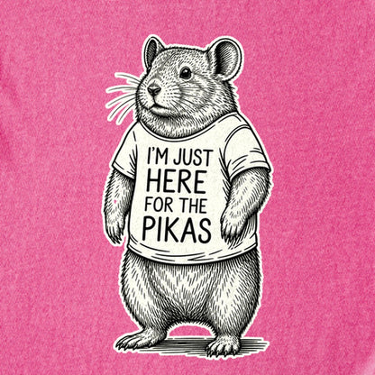 I'm Just Here for the Pikas Kids Cotton T-Shirt