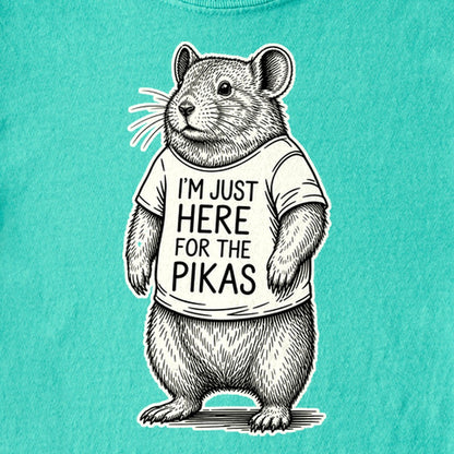 I'm Just Here for the Pikas Kids Cotton T-Shirt