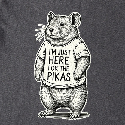 I'm Just Here for the Pikas Kids Cotton T-Shirt