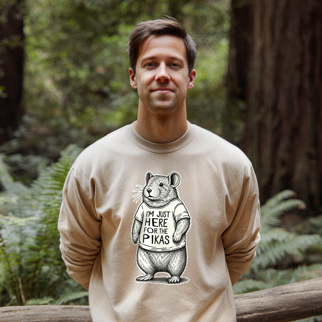I'm Just Here for the Pikas Crewneck Sweatshirt