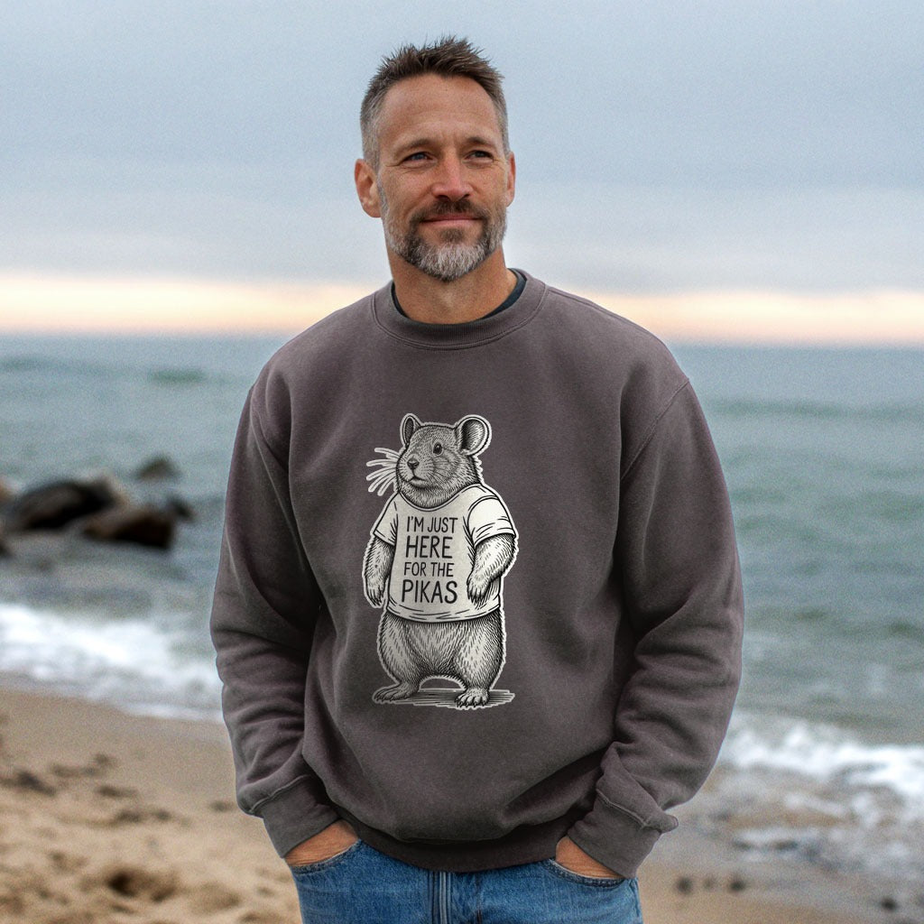 I'm Just Here for the Pikas Crewneck Sweatshirt