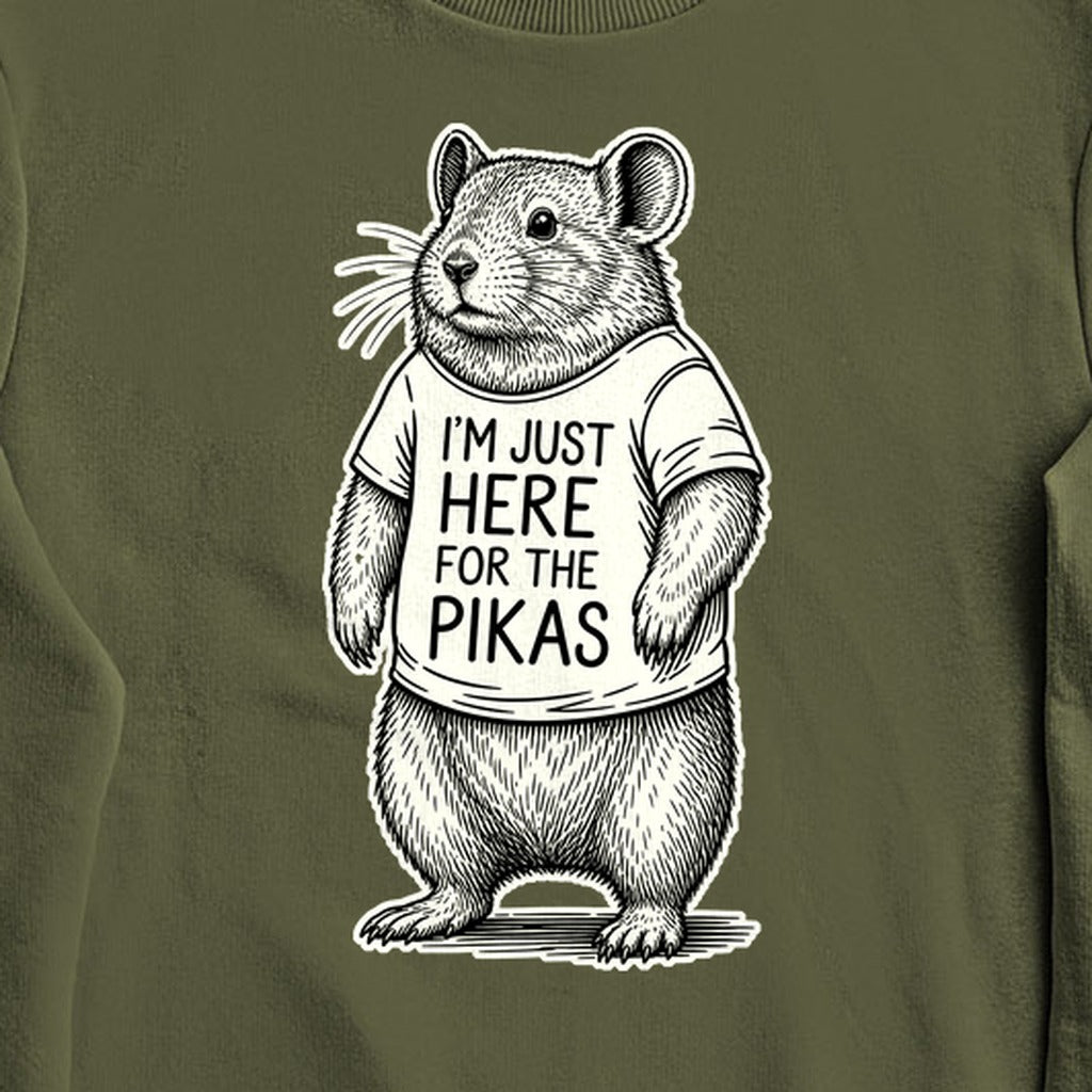 I'm Just Here for the Pikas Crewneck Sweatshirt