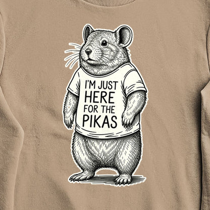 I'm Just Here for the Pikas Crewneck Sweatshirt
