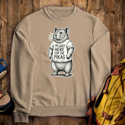 I'm Just Here for the Pikas Crewneck Sweatshirt