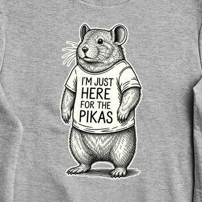 I'm Just Here for the Pikas Crewneck Sweatshirt