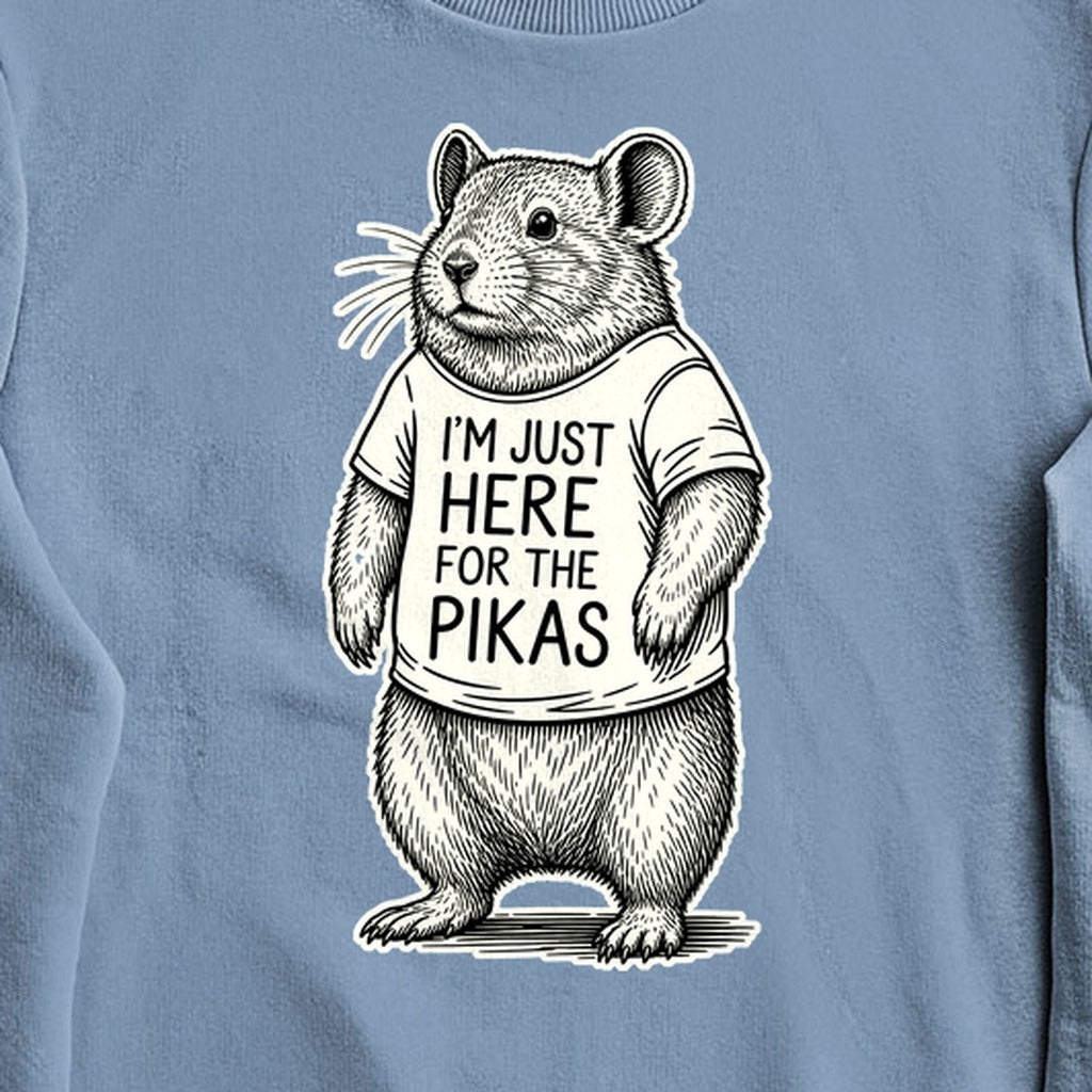 I'm Just Here for the Pikas Crewneck Sweatshirt