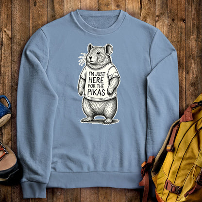 I'm Just Here for the Pikas Crewneck Sweatshirt