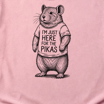 I'm Just Here for the Pikas Cotton T-Shirt