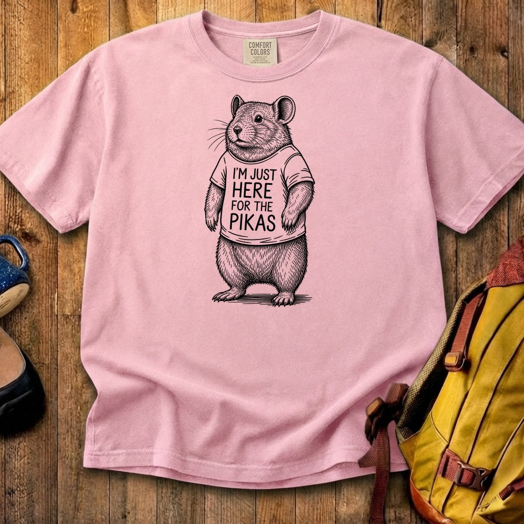 I'm Just Here for the Pikas Cotton T-Shirt
