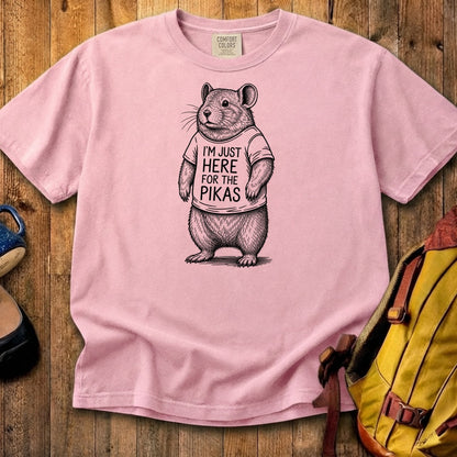 I'm Just Here for the Pikas Cotton T-Shirt