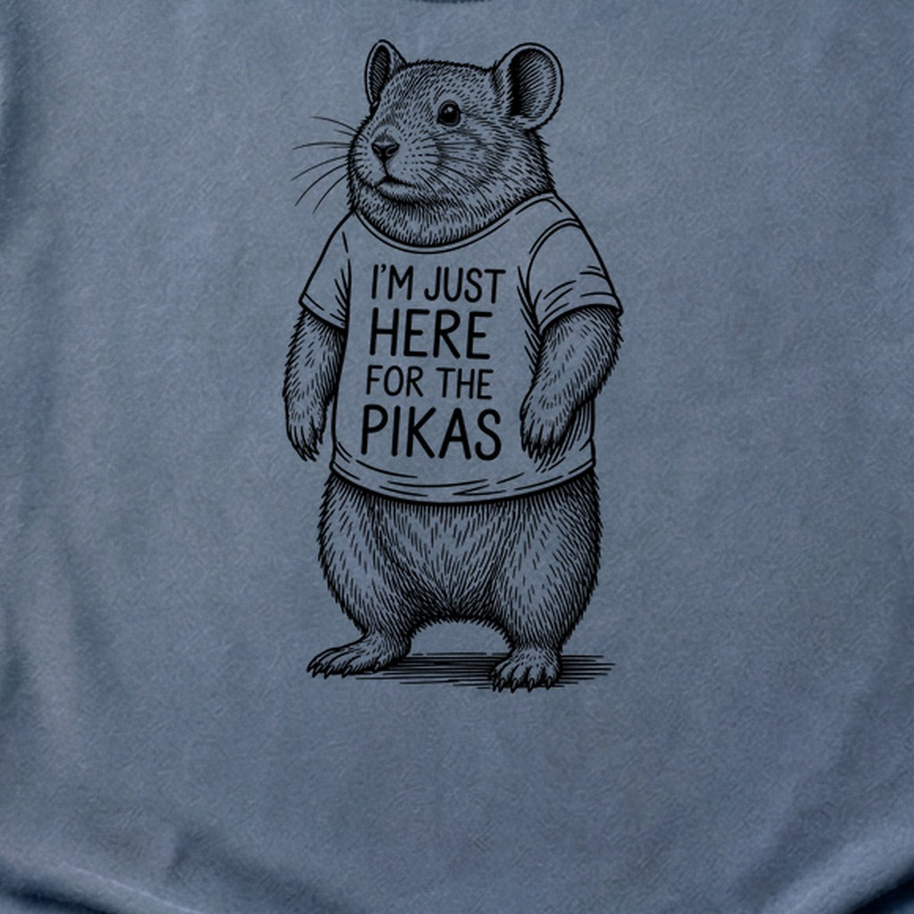 I'm Just Here for the Pikas Cotton T-Shirt