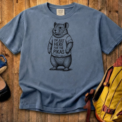 I'm Just Here for the Pikas Cotton T-Shirt