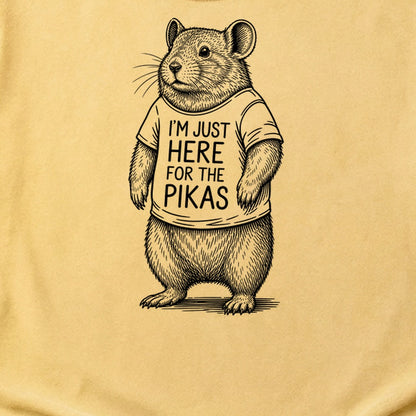 I'm Just Here for the Pikas Cotton T-Shirt