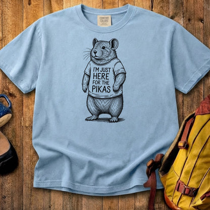 I'm Just Here for the Pikas Cotton T-Shirt