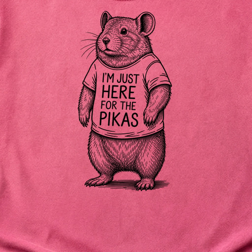 I'm Just Here for the Pikas Cotton T-Shirt