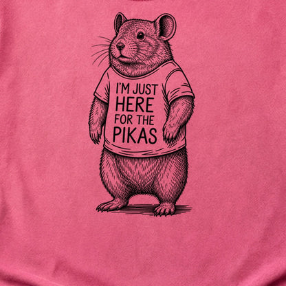 I'm Just Here for the Pikas Cotton T-Shirt