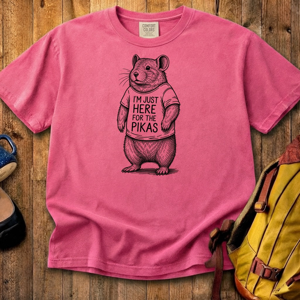 I'm Just Here for the Pikas Cotton T-Shirt
