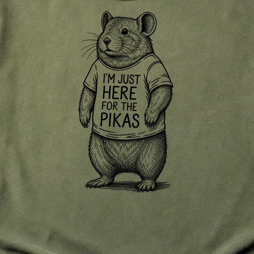 I'm Just Here for the Pikas Cotton T-Shirt