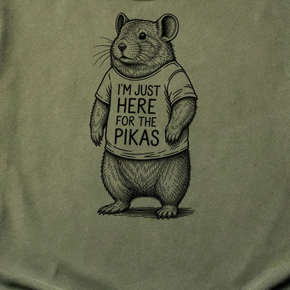 I'm Just Here for the Pikas Cotton T-Shirt