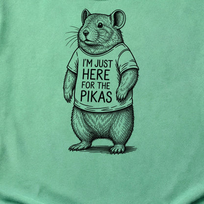 I'm Just Here for the Pikas Cotton T-Shirt