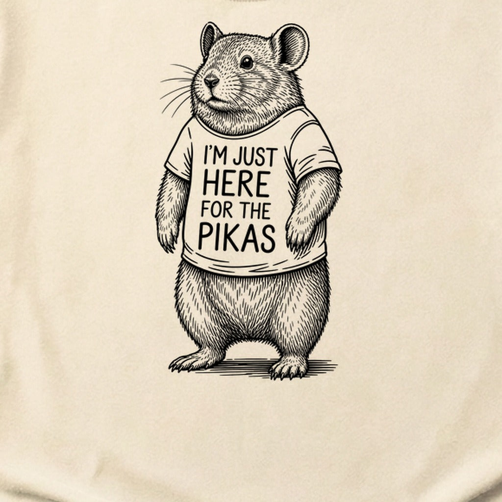 I'm Just Here for the Pikas Cotton T-Shirt