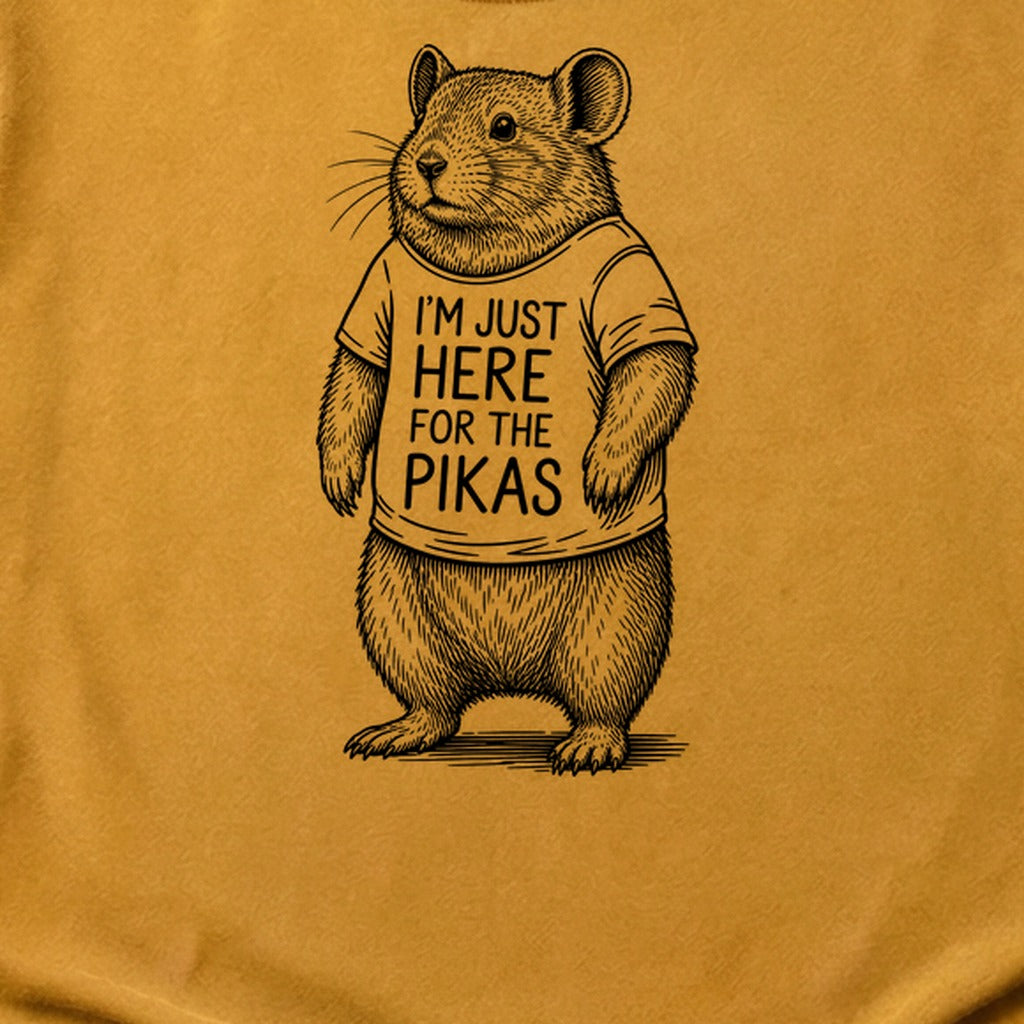 I'm Just Here for the Pikas Cotton T-Shirt