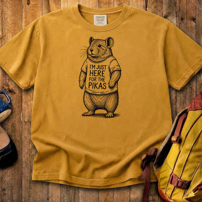 I'm Just Here for the Pikas Cotton T-Shirt