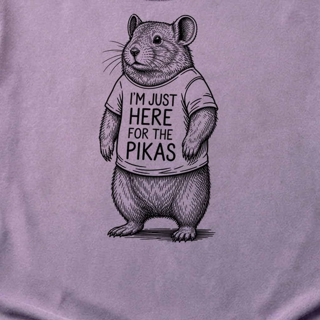 I'm Just Here for the Pikas Cotton T-Shirt