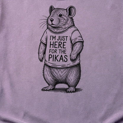 I'm Just Here for the Pikas Cotton T-Shirt