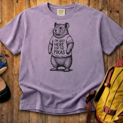 I'm Just Here for the Pikas Cotton T-Shirt