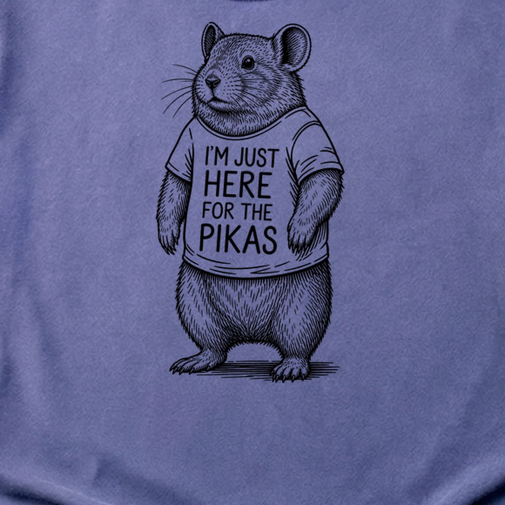 I'm Just Here for the Pikas Cotton T-Shirt