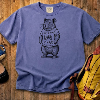 I'm Just Here for the Pikas Cotton T-Shirt