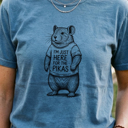 I'm Just Here for the Pikas Cotton T-Shirt