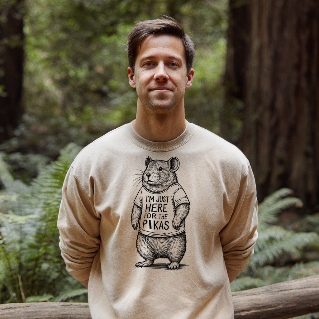 I'm Just Here for the Pikas Crewneck Sweatshirt